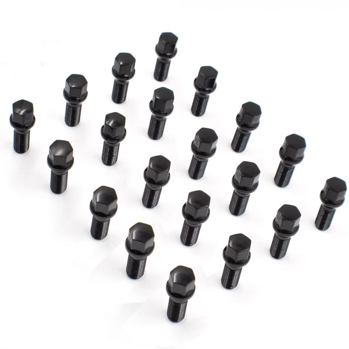84K556-40BLK – REVOLUTION Lug Bolt, 5 Lug Kit 14 Millimeter x 1.5 Thread Size 60 Degree Conical Acorn 1.58 Inch Shank...